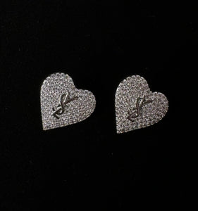 HEART Small bling Y SILVER