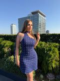 ELLA POLKADOT NAVY DRESS