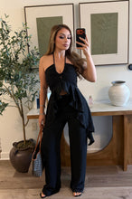 Load image into Gallery viewer, Celia blk Ruffle 2 PIECE SET

