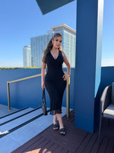 Load image into Gallery viewer, Emelia Polkadots BLK dress
