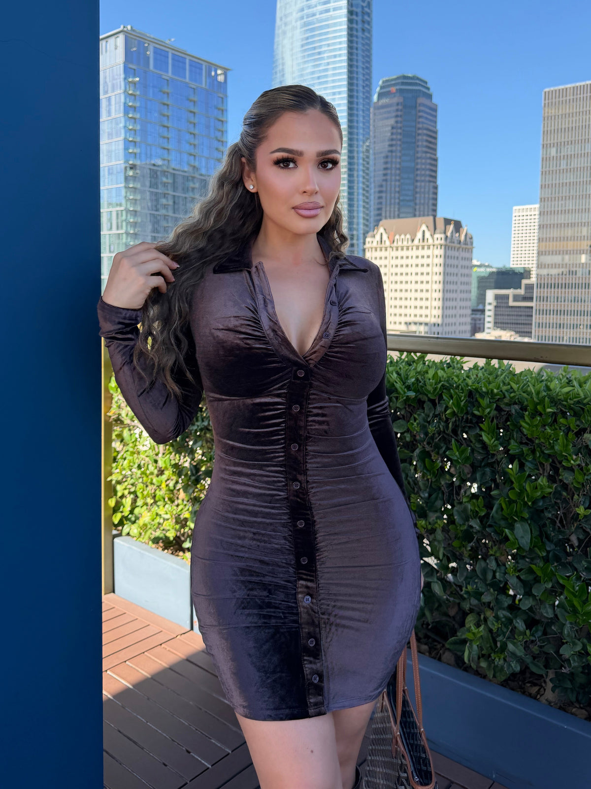 Hanna Suede brown Dress