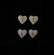Load image into Gallery viewer, HEART Small bling Y SILVER
