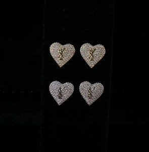 HEART Small bling Y SILVER