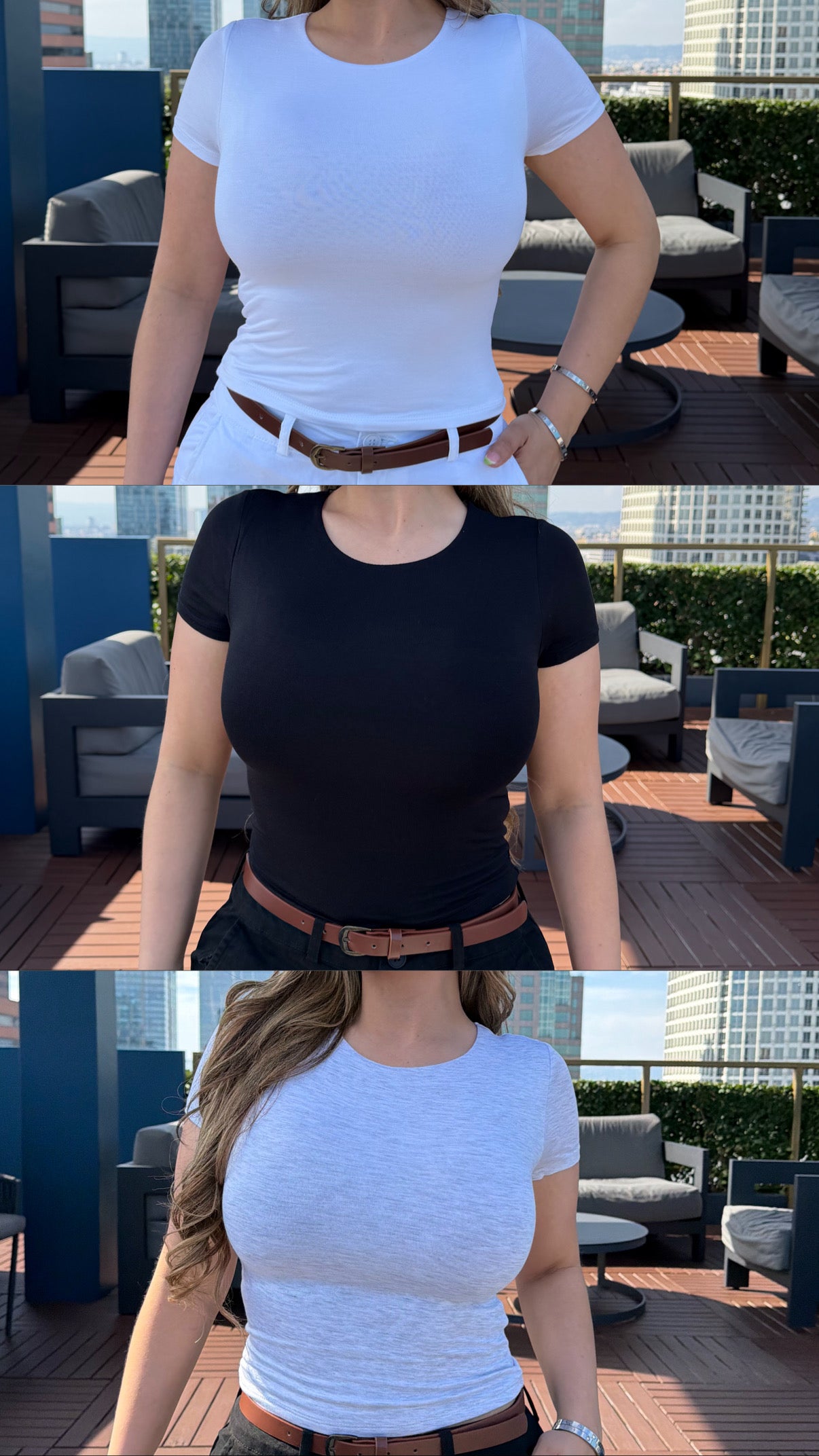 ( 3- PACK ) zKim cotton Tops