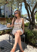Safari halter dress Brown