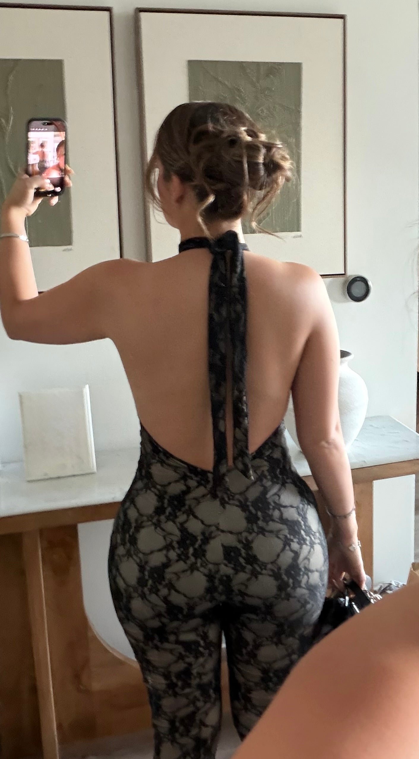 Beautyley LACE BLK JUMPSUIT